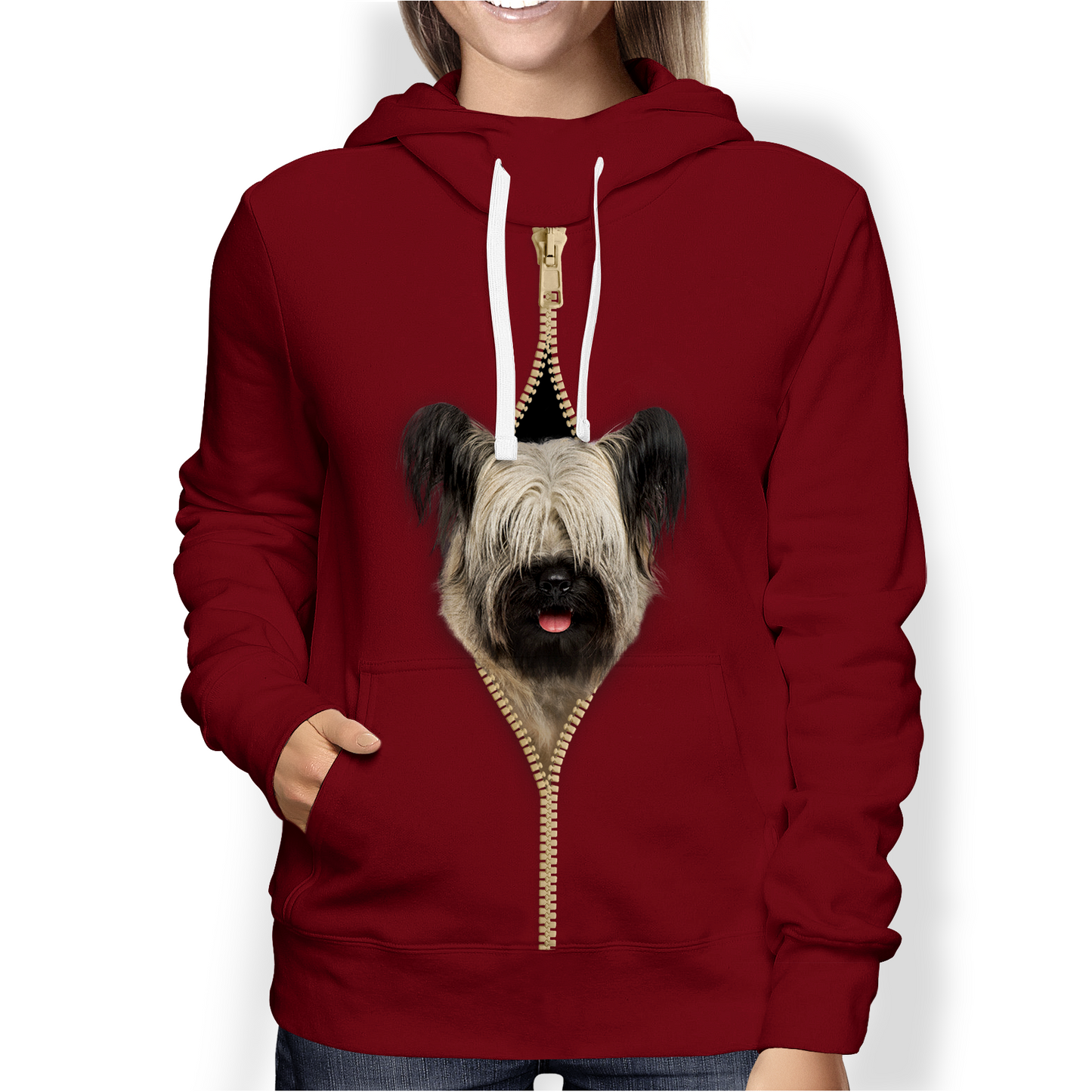 Je suis avec toi - Shar Pei Sweat à capuche V2