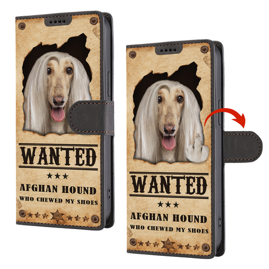 Afghan Hound Wanted - Fun Wallet Phone Case V1