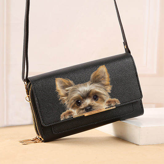 Can You See - Yorkshire Terrier Crossbody Purse Women Clutch V1
