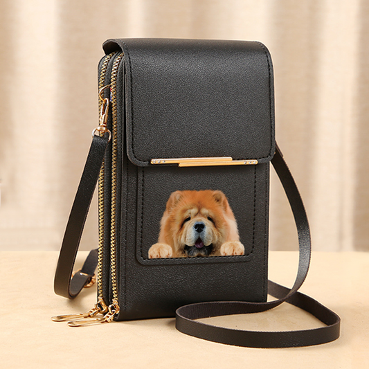 Chow Chow - Touch Screen Phone Wallet Case Crossbody Purse V2