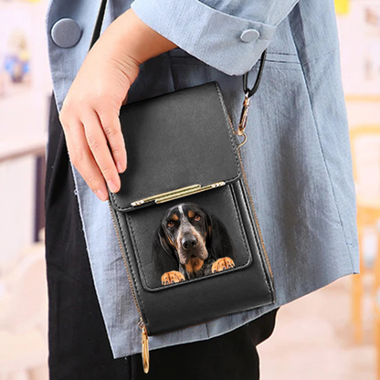 Coonhound - Touch Screen Phone Wallet Case Crossbody Purse V1