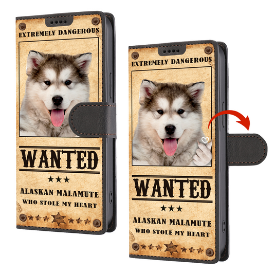 Heart Thief Alaskan Malamute - Love Inspired Wallet Phone Case V1
