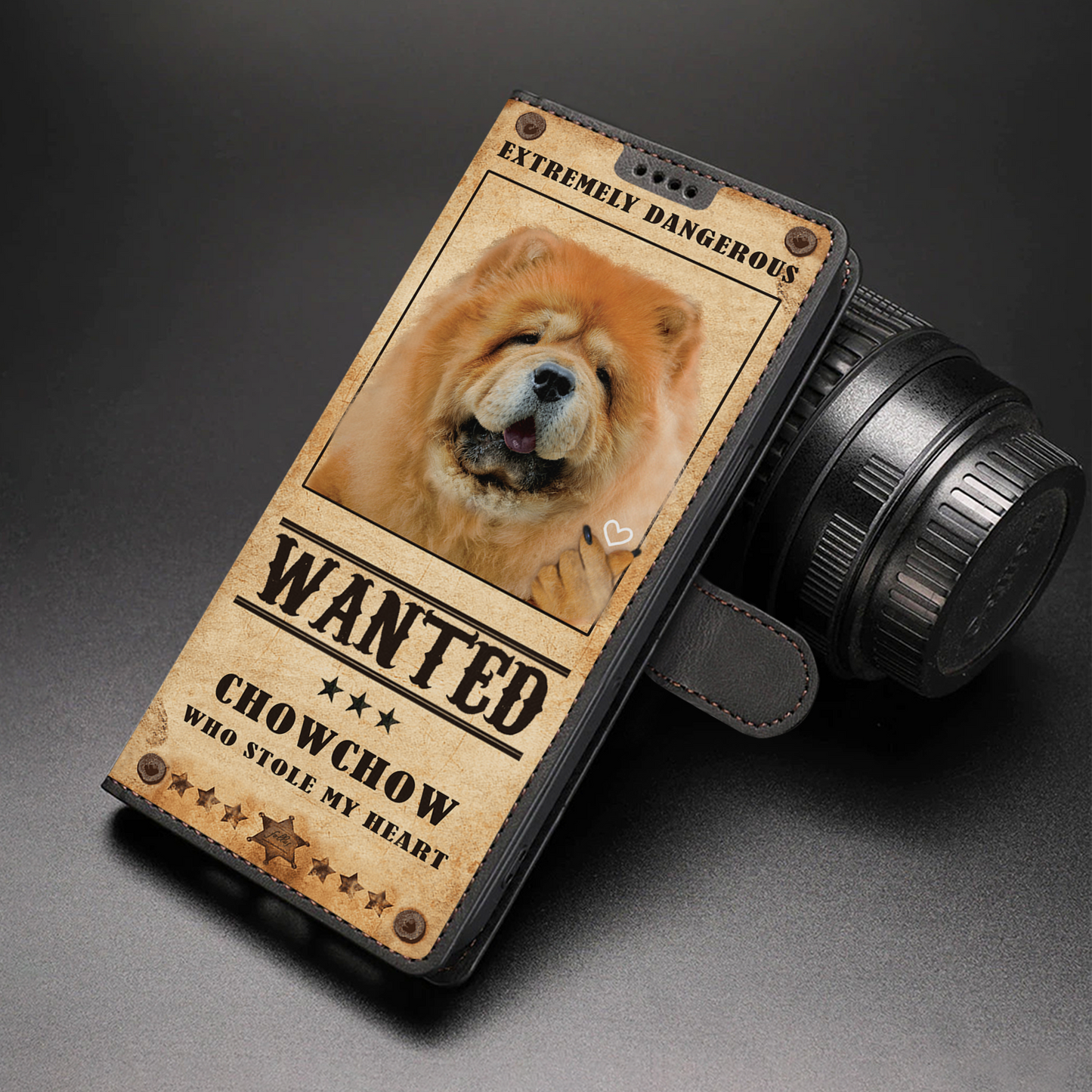 Heart Thief Chow Chow - Love Inspired Wallet Phone Case V1