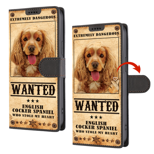 Heart Thief English Cocker Spaniel - Love Inspired Wallet Phone Case V1