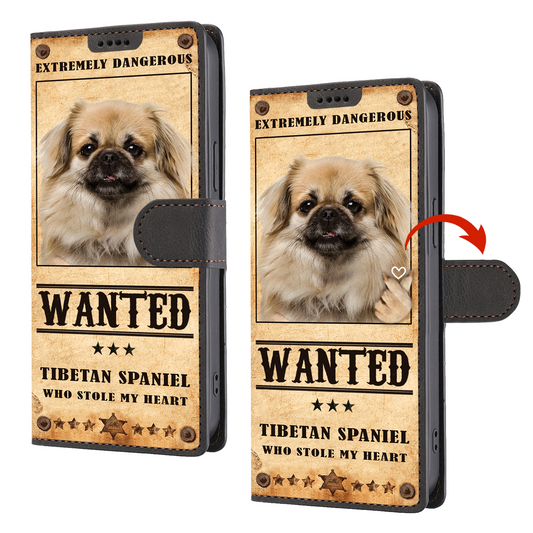 Heart Thief Tibetan Spaniel - Love Inspired Wallet Phone Case V1