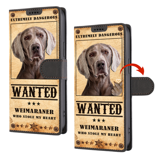 Heart Thief Weimaraner - Love Inspired Wallet Phone Case V1