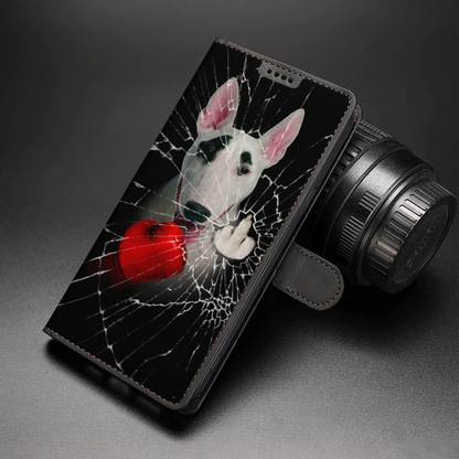 Knock You Out, Bull Terrier - Wallet Phone Case V1