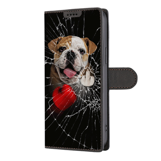 Knock You Out, English Bulldog - Wallet Phone Case V1