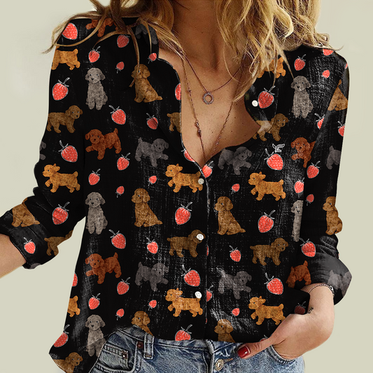 Strawberry And Poodle - Women Shirt