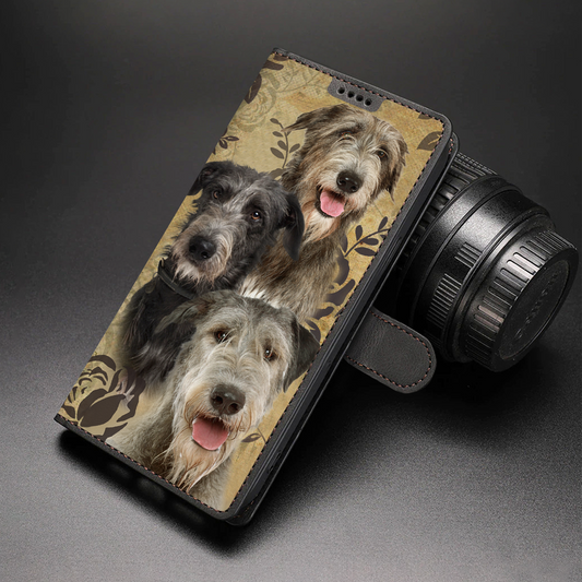 Vintage Irish Wolfhound Wallet Case