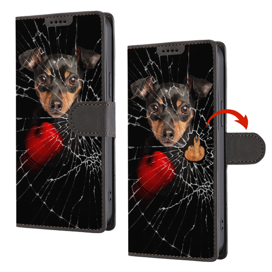 Knock You Out, Miniature Pinscher - Wallet Phone Case V1