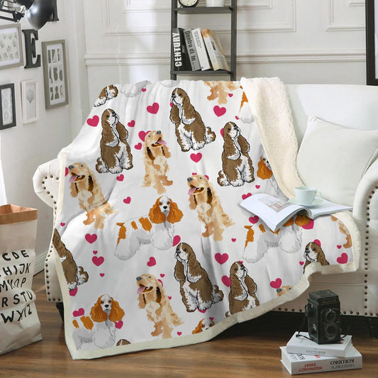 Cute American Cocker Spaniel - Blanket V2