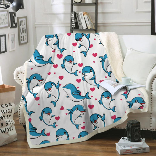 Cute Dolphin - Blanket V1