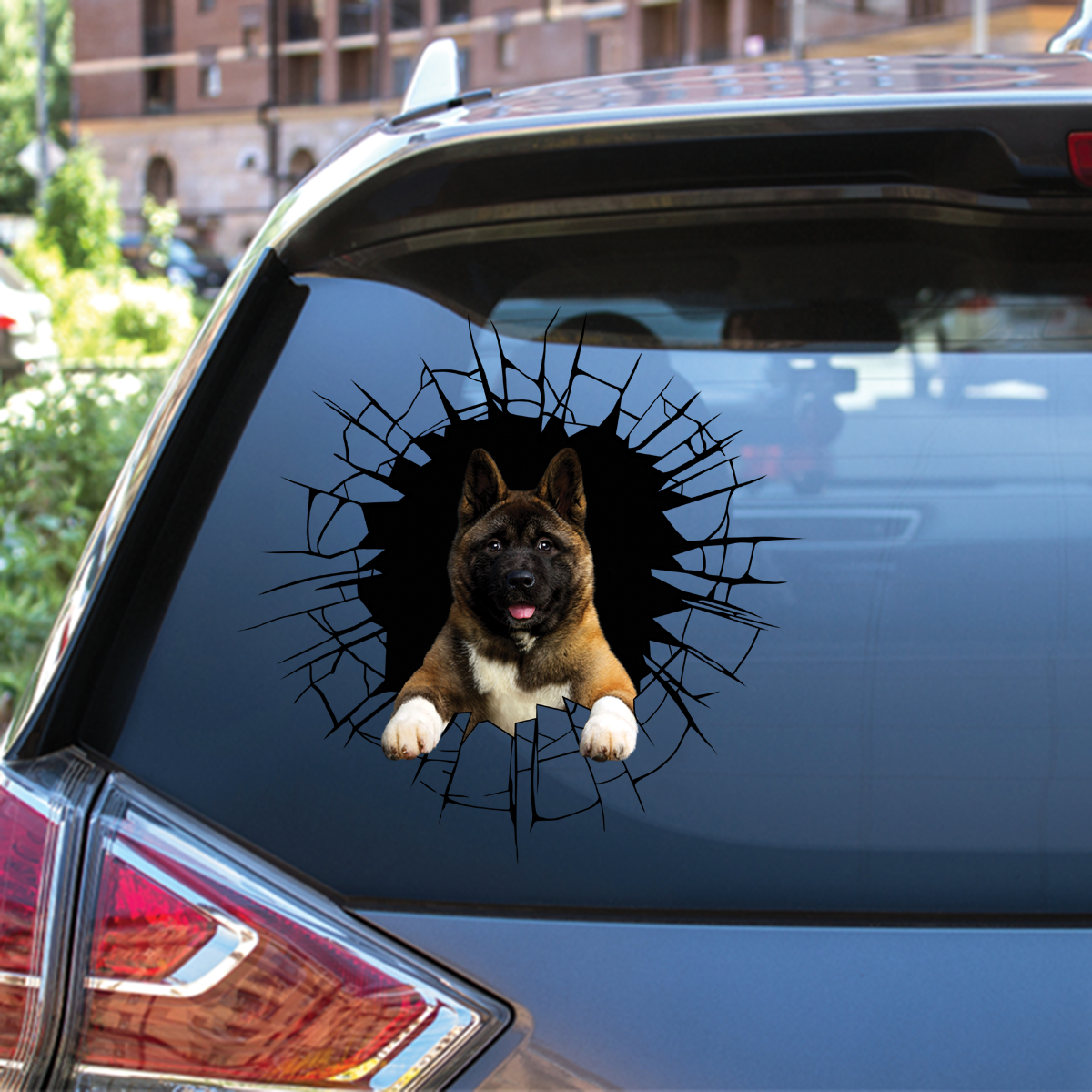 Get In - It's Time For Shopping - American Akita Car/ Door/ Fridge/ Laptop Sticker V1