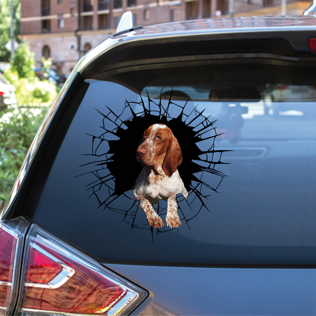 Entrez - Il est temps de faire du shopping - Bracco Italiano Autocollant de voiture/porte/réfrigérateur/ordinateur portable V1