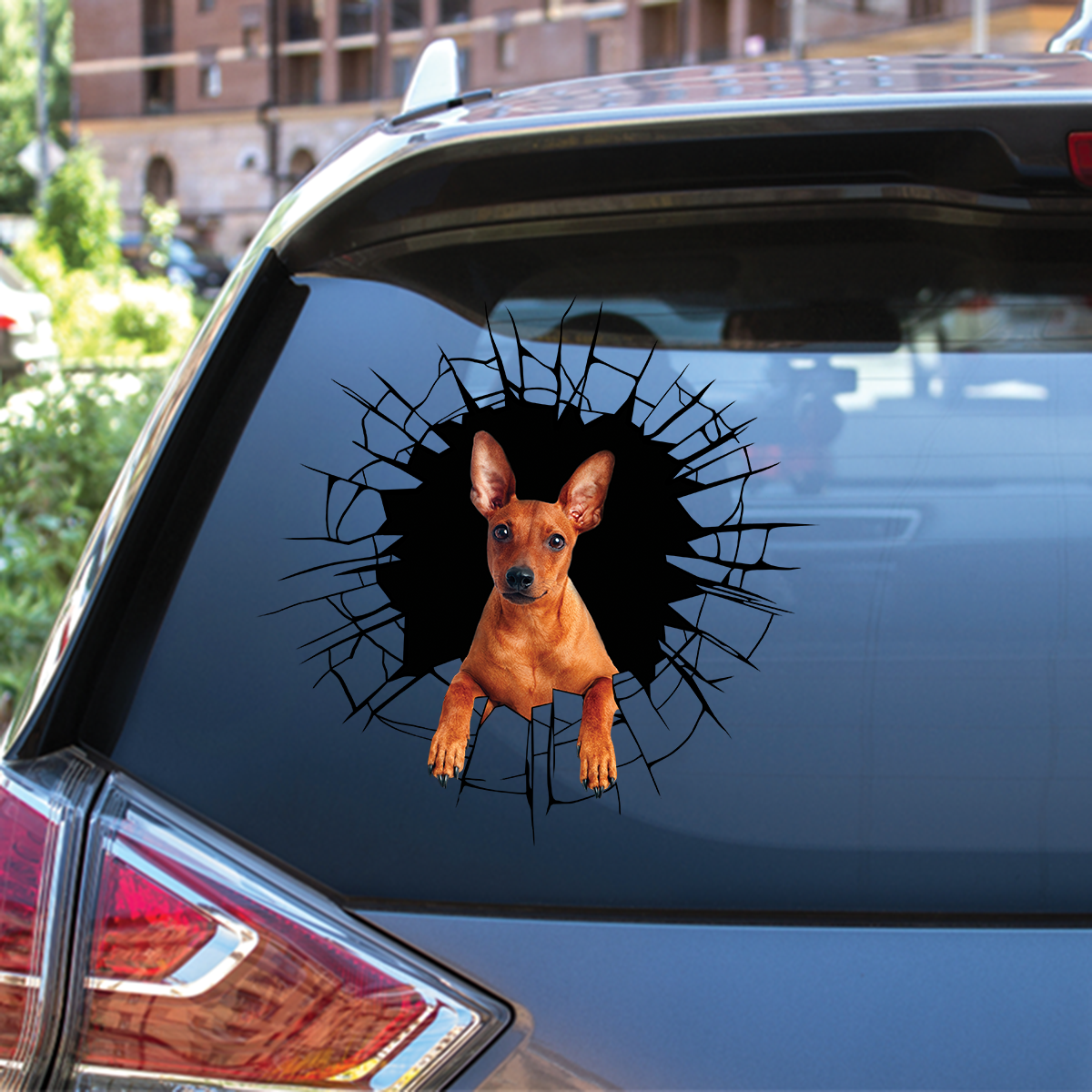 Get In - It's Time For Shopping - Miniature Pinscher Car/ Door/ Fridge/ Laptop Sticker V2