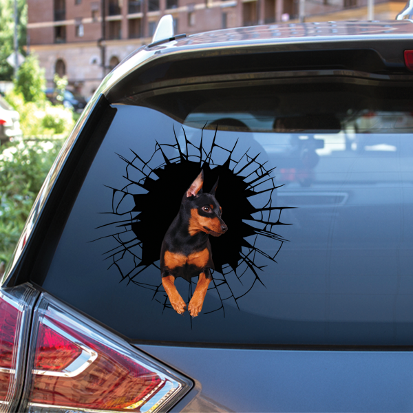 Get In - It's Time For Shopping - Miniature Pinscher Car/ Door/ Fridge/ Laptop Sticker V1