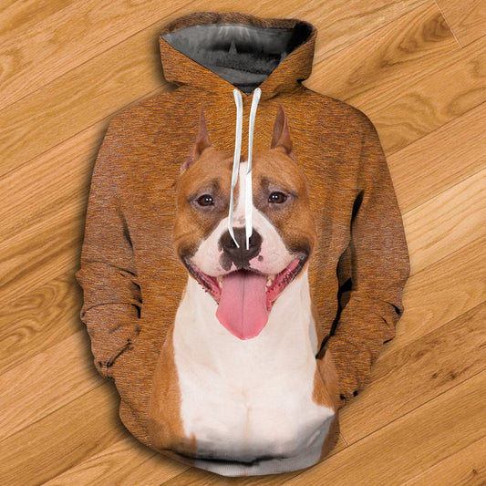 American Staffordshire Terrier Hoodie - All Over