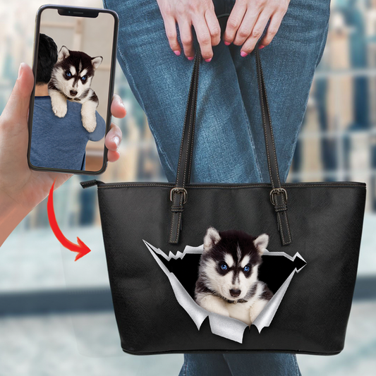 Go Out Together - Personalized Tote Bag With Your Pet's Photo V2-H