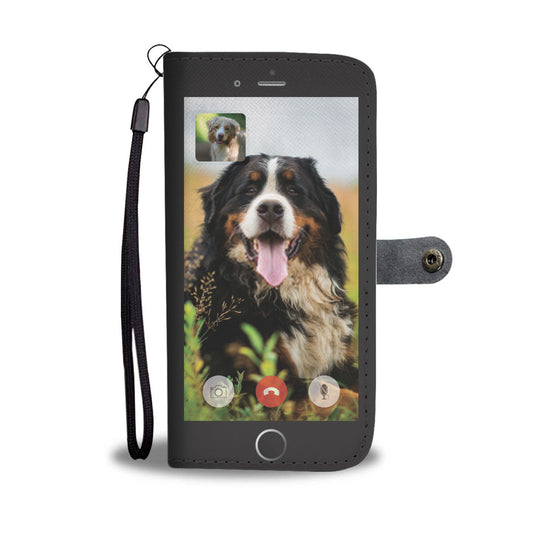 Face Time With Bernese Mountain - Wallet Case V1