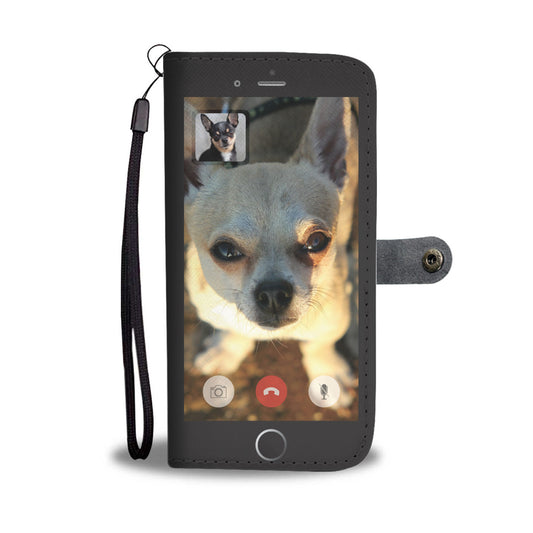 Face Time With Chihuahua - Wallet Case V1