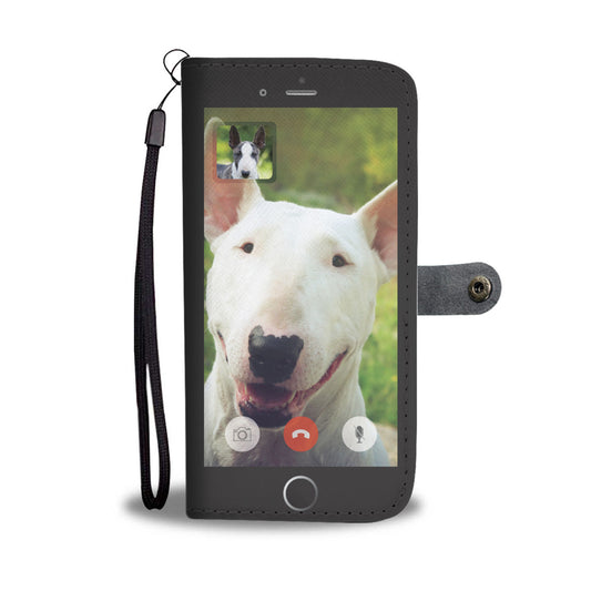 Face Time With Bull Terrier - Wallet Case V1