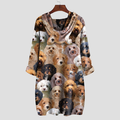 A Bunch Of Cavapoos - Hoodie With Ears V1