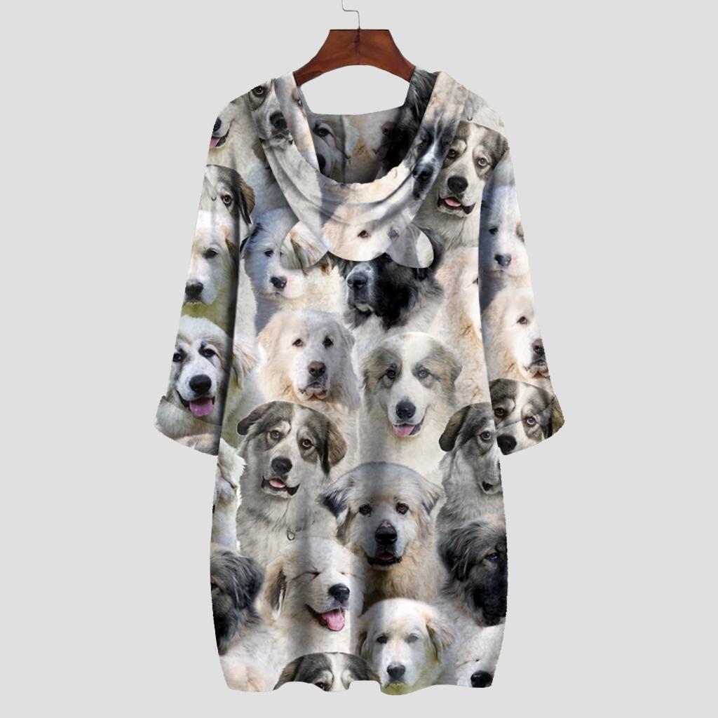 A Bunch Of Great Pyrenees - Hoodie With Ears V1