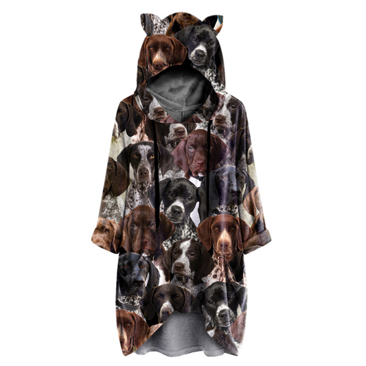 A Bunch Of German Shorthaired Pointers - Hoodie With Ears V1