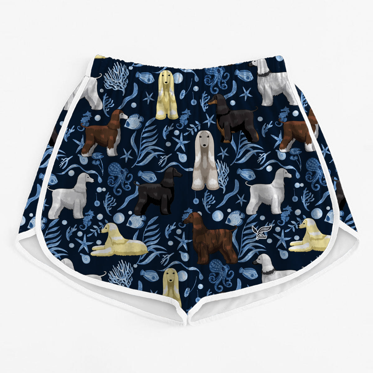 Afghan Hound - Colorful Women's Running Shorts V3