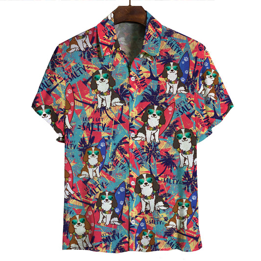 Aloha Hawaiian Cavalier King Charles Spaniel Shirt V5