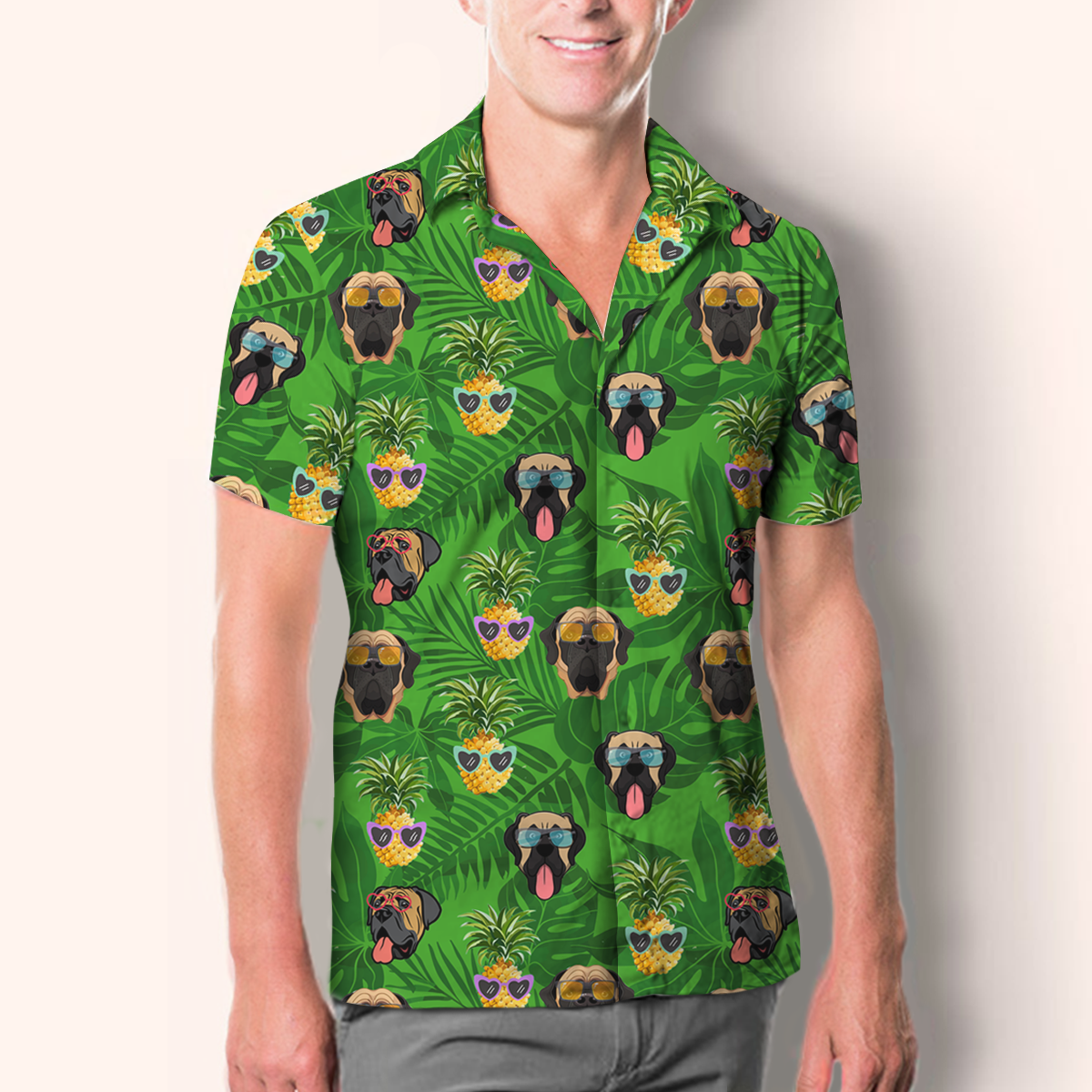 Aloha Hawaiian English Mastiff Shirt V3