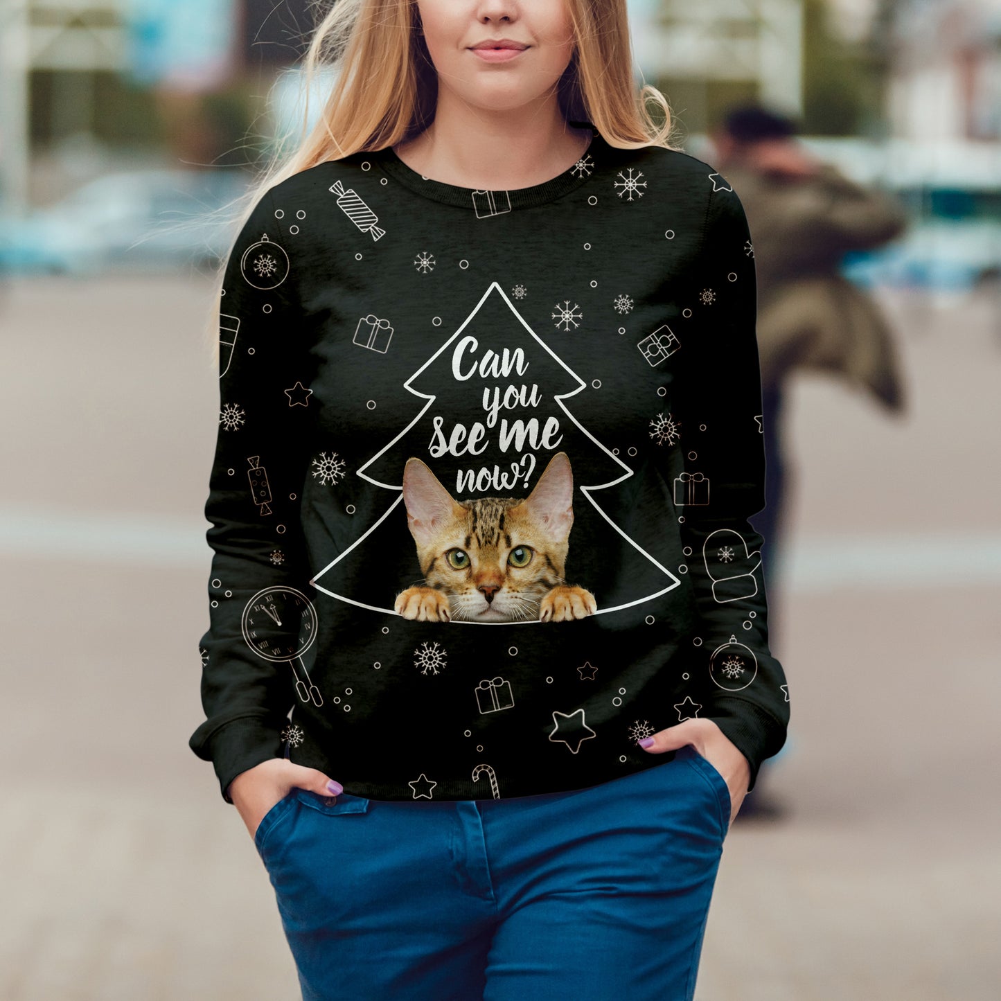 Fall-Winter Bengal Cat Sweatshirt V1