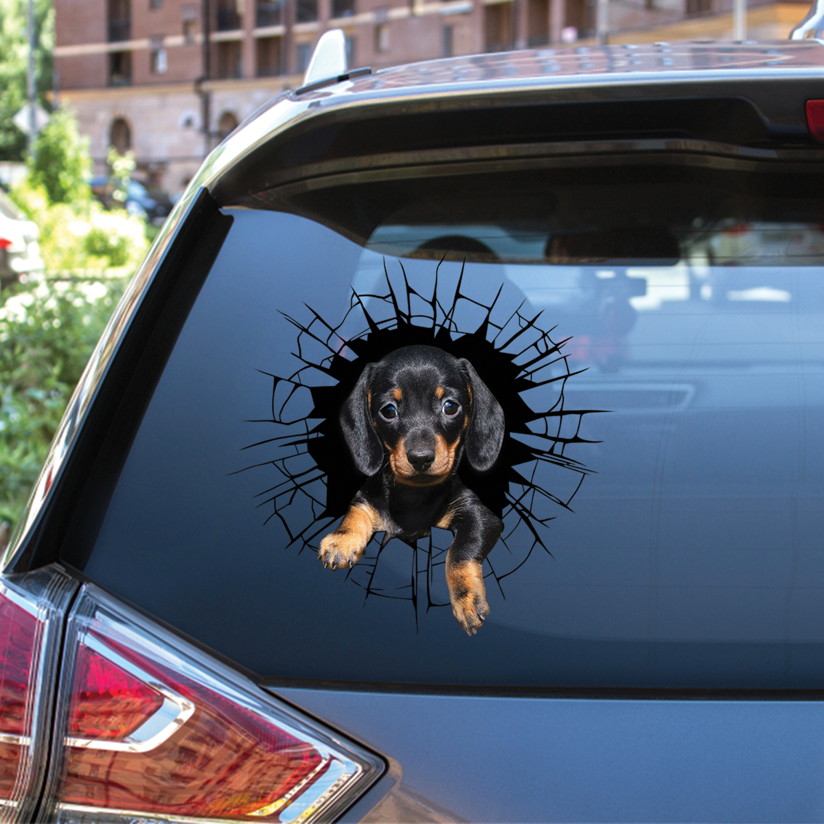 Get In - It's Time For Shopping - Dachshund Car/ Door/ Fridge/ Laptop Sticker V1