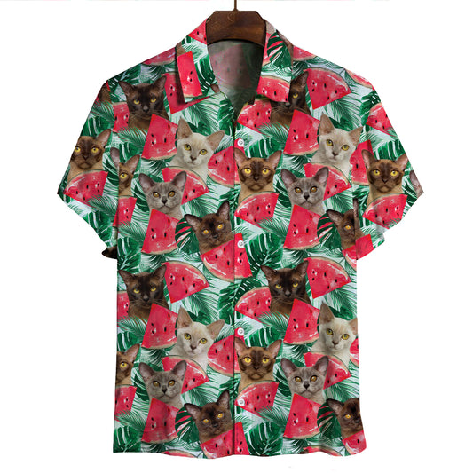 Burmese Cat - Hawaiian Shirt V2