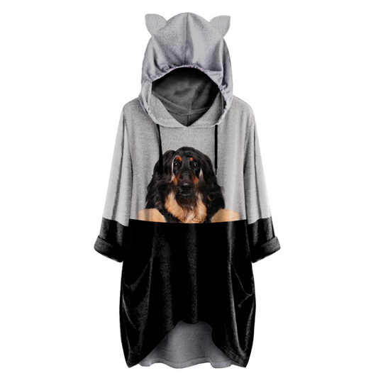 Can You See Me Now - Afghan Hound Hoodie With Ears V1