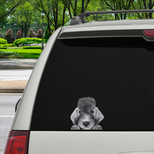 Can You See Me Now - Bedlington Terrier Car/ Door/ Fridge/ Laptop Sticker V1