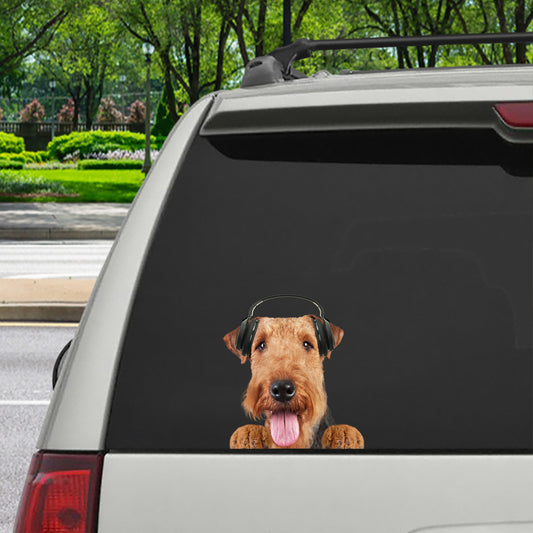 Can You See Me Now - Airedale Terrier Car/ Door/ Fridge/ Laptop Sticker V2