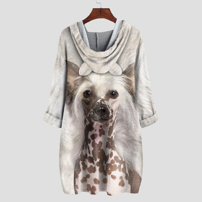 Chinese Crested Mom - Hoodie With Ears V2