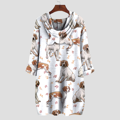 Cute Brittany Spaniel - Hoodie With Ears V1