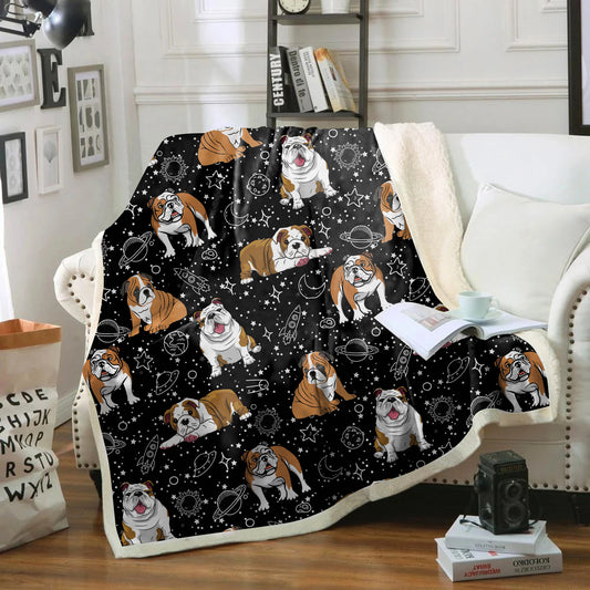 Cute English Bulldog - Blanket V1
