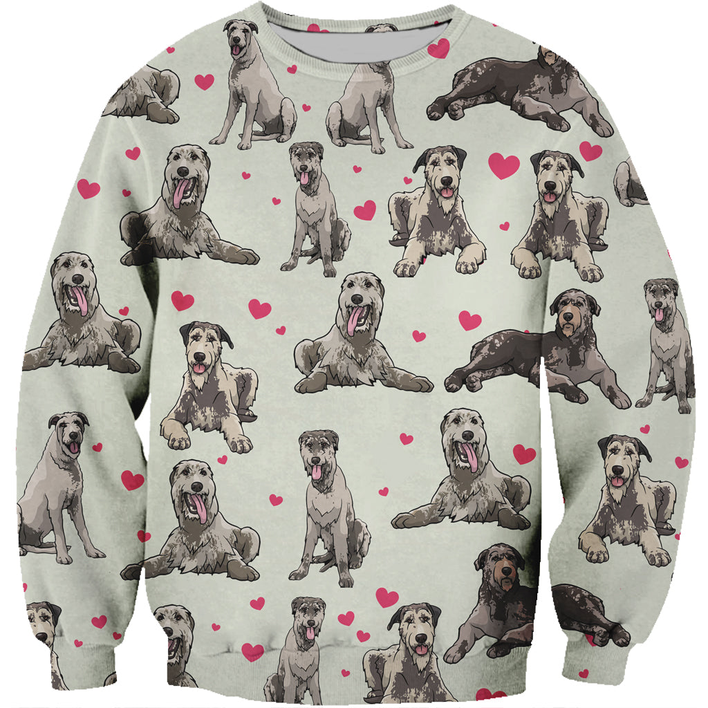 Cute Irish Wolfhound - Sweatshirt V1