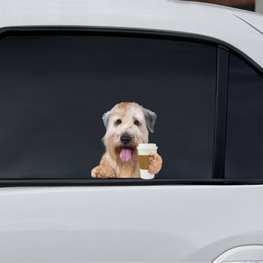 Good Morning - Wheaten Terrier Car/ Door/ Fridge/ Laptop Sticker V1