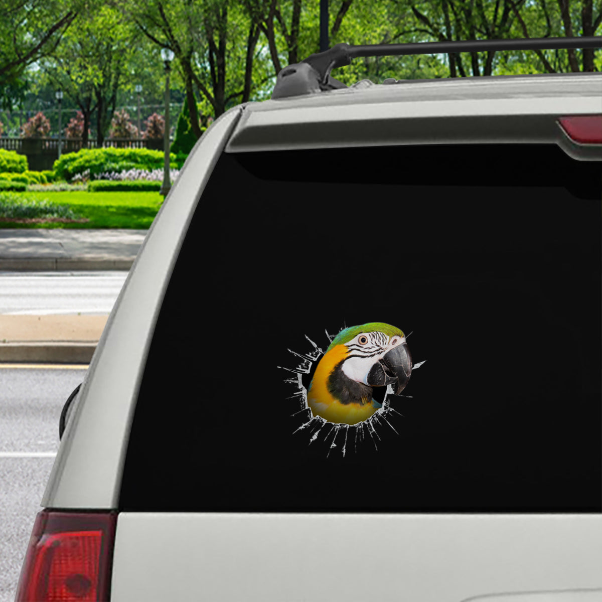 Get In - It's Time For Shopping - Parrot Car Sticker V1