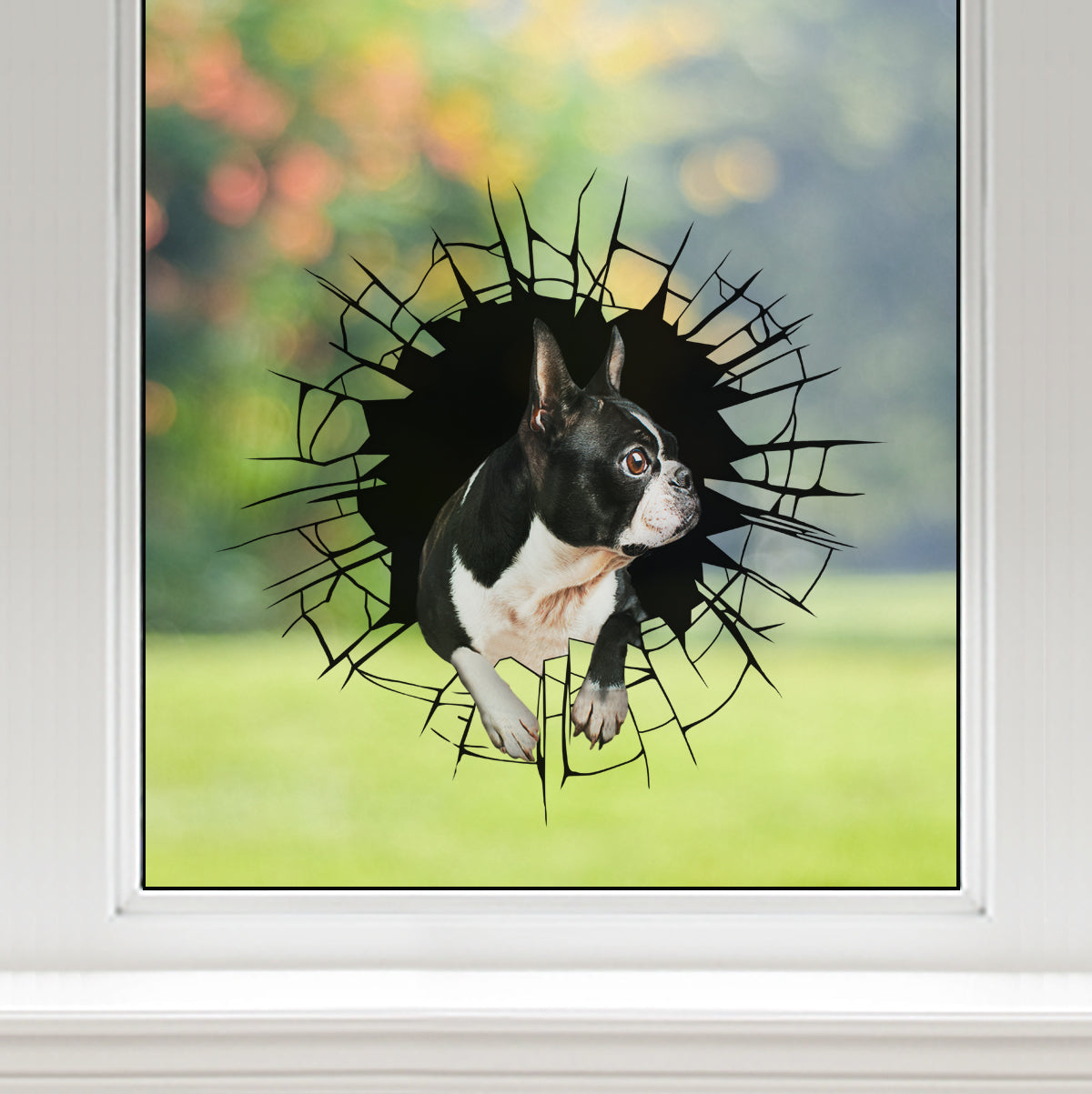 Get In - It's Time For Shopping - Boston Terrier Car/ Door/ Fridge/ Laptop Sticker V1