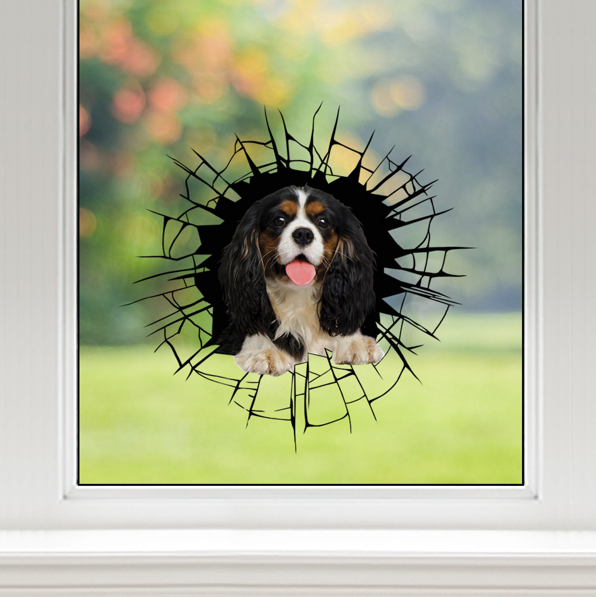 Get In - It's Time For Shopping - Cavalier King Charles Spaniel Car/ Door/ Fridge/ Laptop Sticker V2