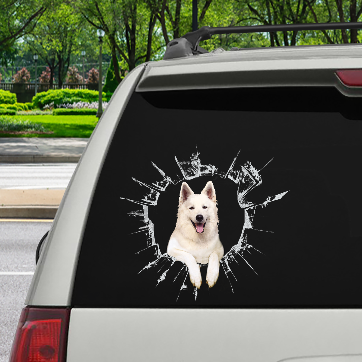 Get In - It's Time For Shopping - German Shepherd Car Sticker V2