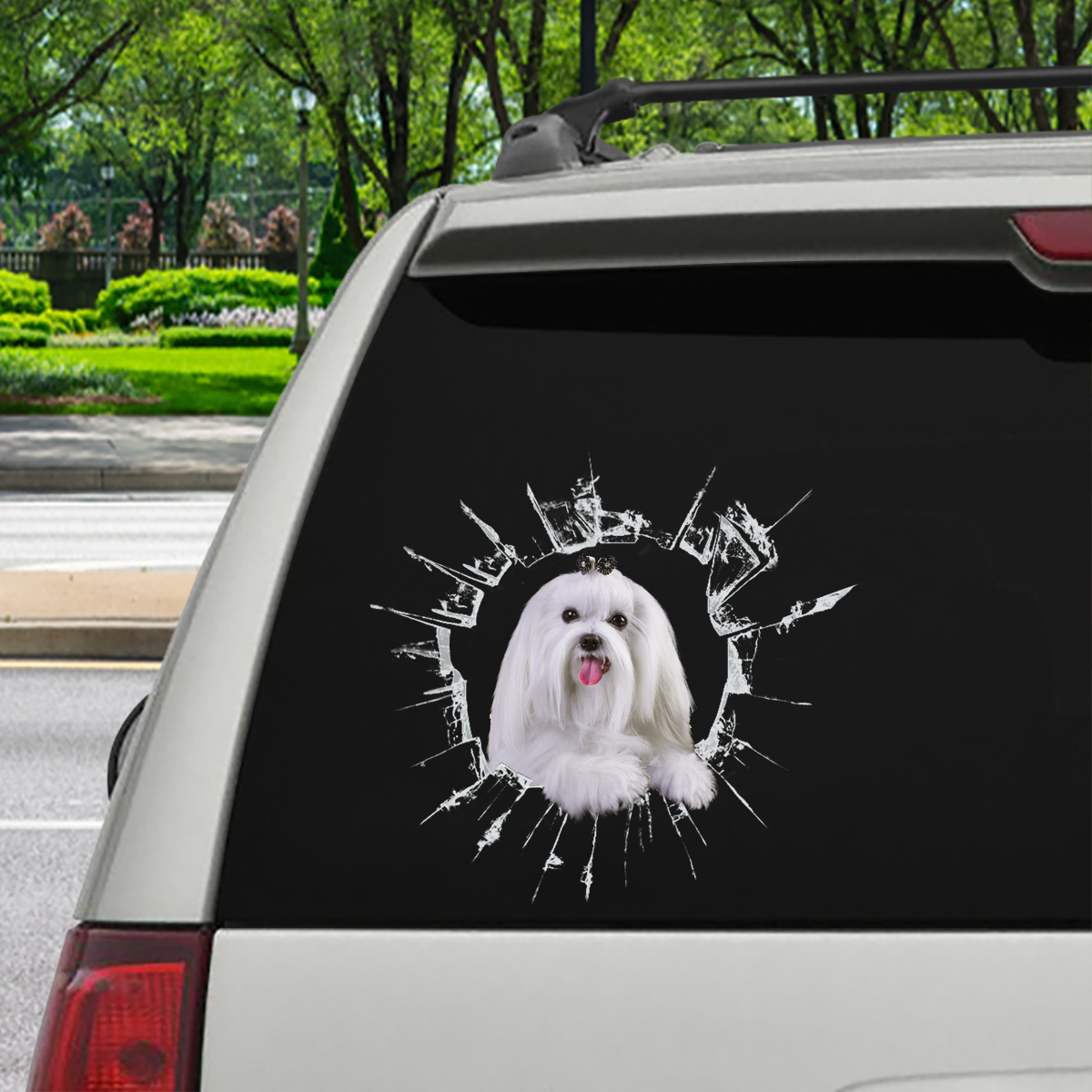 Entrez - Il est temps de faire du shopping - Autocollant de voiture maltais V2