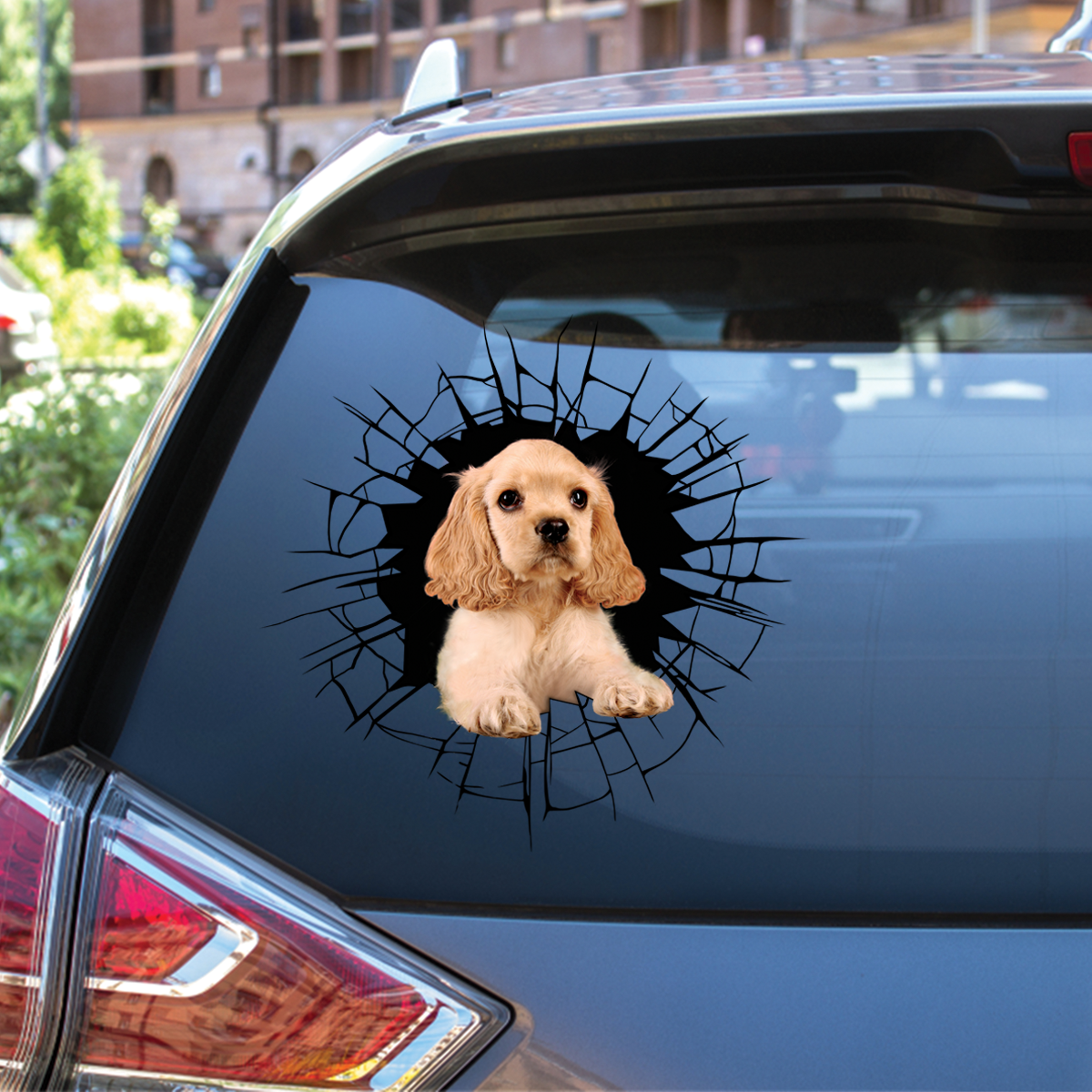 Get In - It's Time For Shopping - American Cocker Spaniel Car/ Door/ Fridge/ Laptop Sticker V1