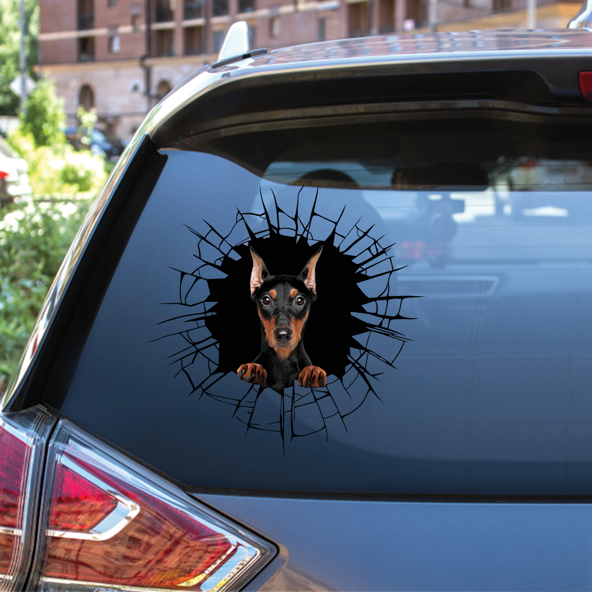 Get In - It's Time For Shopping - German Pinscher Car/ Door/ Fridge/ Laptop Sticker V1